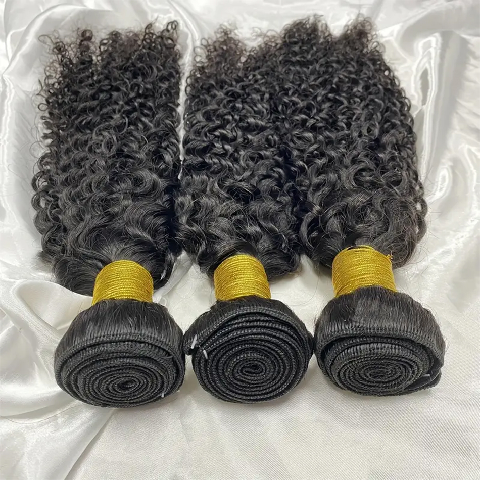 Mongol kinky encaracolado feixes de cabelo humano natural jerry curl remy tecer cabelo pacote extensões de cabelo humano cru 1 3 4 pacotes negócio