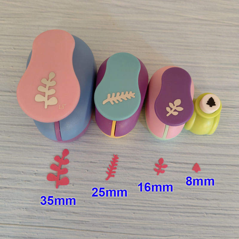 Maple Leaves 16mm 25mm 35mm 48mm Craft Punch Twig Leaf Scrapbooking Paper Puncher Tree Shaped Cutting Maker