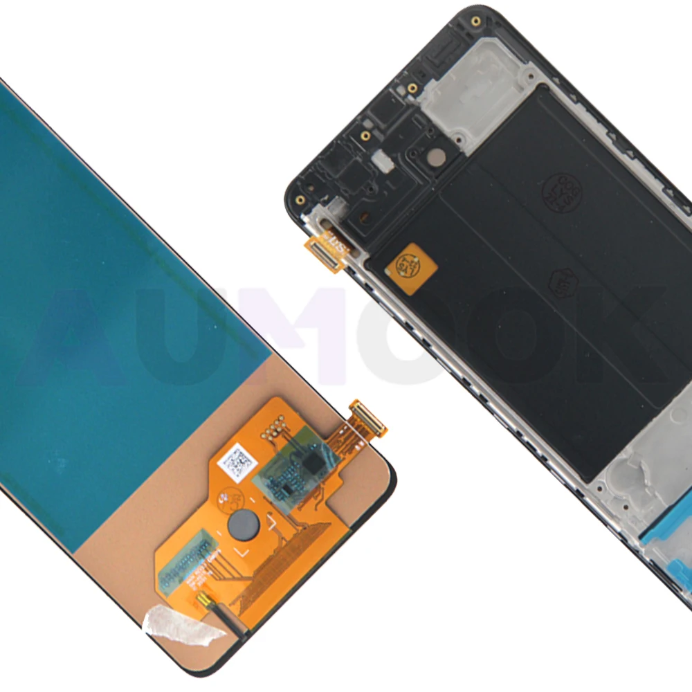 A51 Super AMOLED For Samsung A51 Screen LCD Display Digitizer Assembly Parts SM A515F A515U A515W A515X With Frame Touch Screen