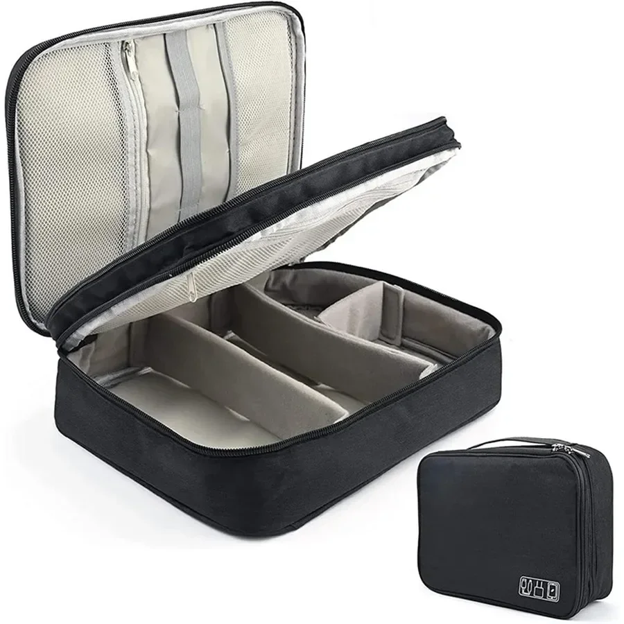 Fashion Solid Color Makeup Bag Large Capacity Travel Cosmetic Organizer Portable Toiletry Bag for Women