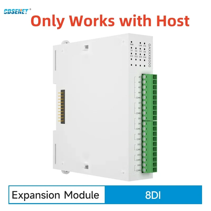 8AI Erweiterung Remote IO Modul RS485 Ethernet CDSENET GXAXX0800 Analog Switch Erfassung Modbus TCP RTU Funktioniert mit Host