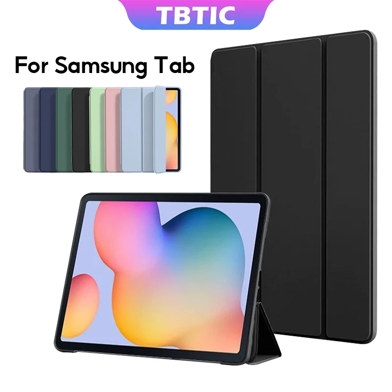 TBTIC Schutzhülle für Samsung Galaxy Tab A8 10,5 Zoll X205 X200 1S6 Lite P610 P615 A9 A7 Lite S7 S8 11 Zoll PU Tablet Cover Smart