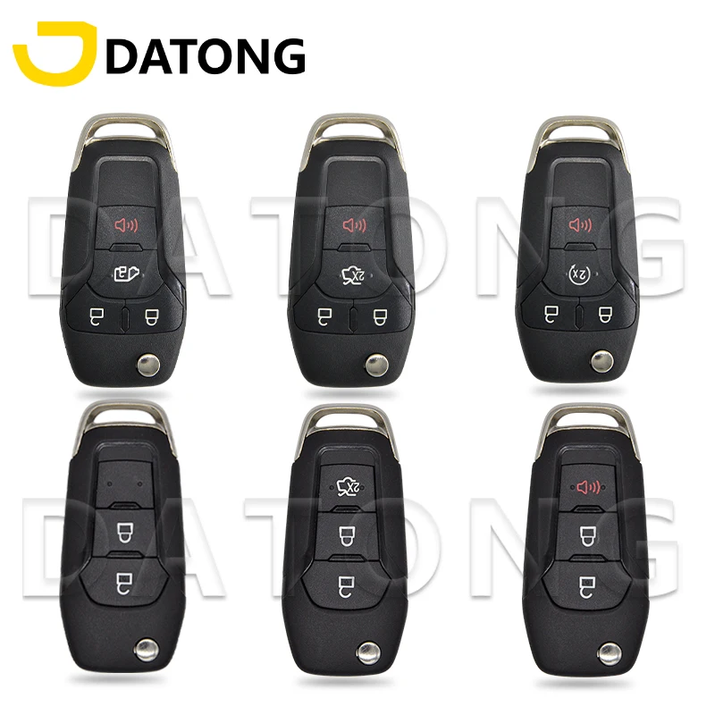Datong World Etui na kluczyk samochodowy pasujące do Ford F150 F250 F350 Explorer Ranger KA Fiesta Mondeo Focus Everest Edge Kuga Escort