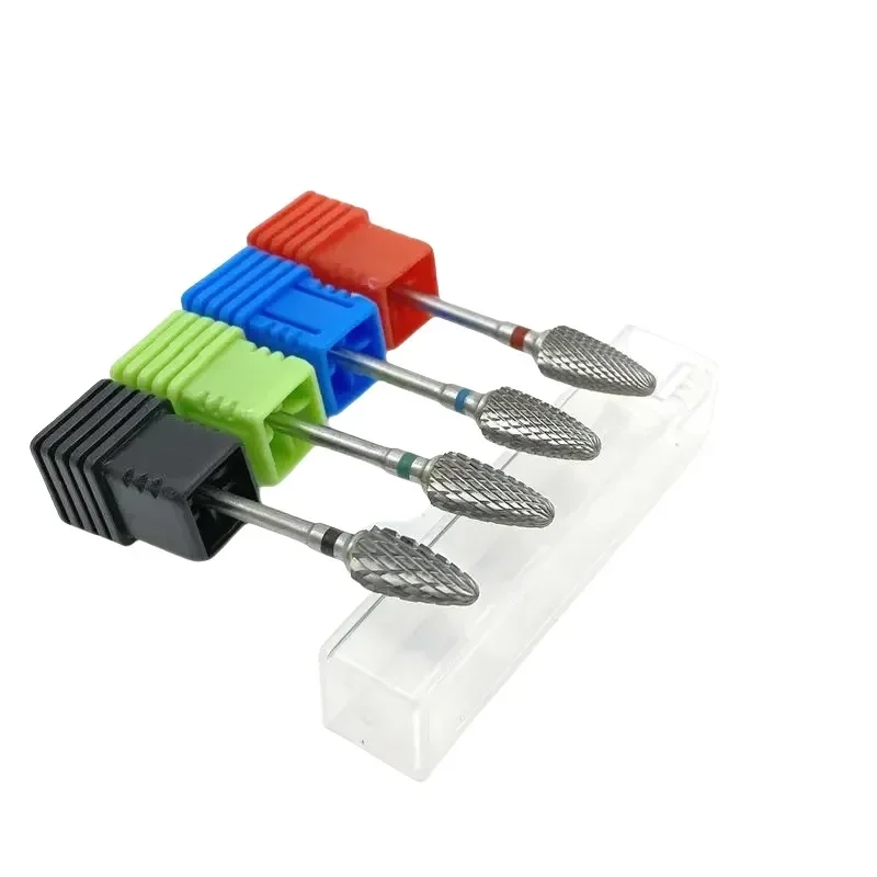 5 szt. Ø2,35 x 6 mm wiertła z węglika wolframu 3/32 cala z chwytem do narzędzi obrotowych do polerowania dentystycznego wiertła do paznokci
