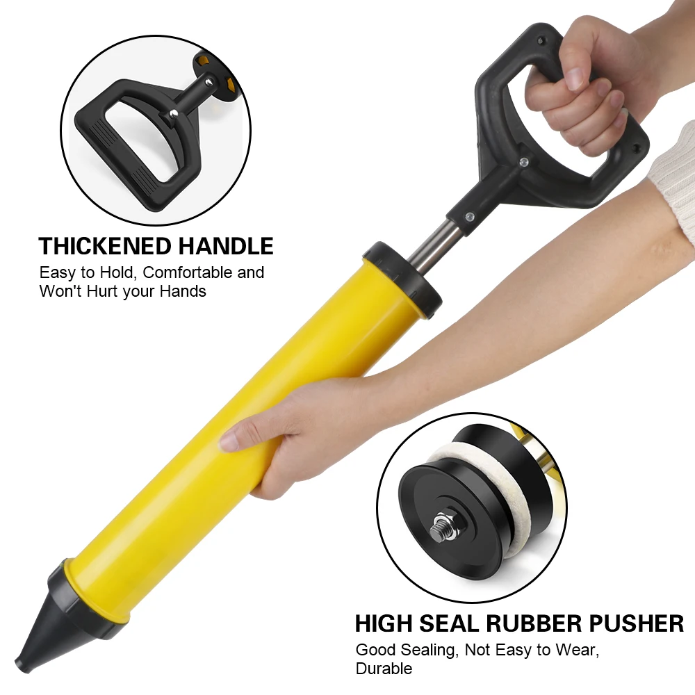 Applicatore stuccatura mortaio spruzzatore utensili manuali pistola per calafataggio cemento calce pompa strumenti di riempimento stucco con 4 ugelli