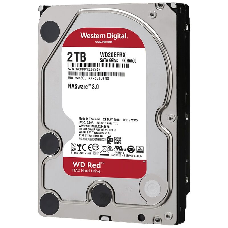Disco rígido interno Western Digital para desktop, WD NAS vermelho, 4TB, 3TB, 3,5 ", 6GB, S, 2TB, 1TB, SATA 64 MB Cache, original