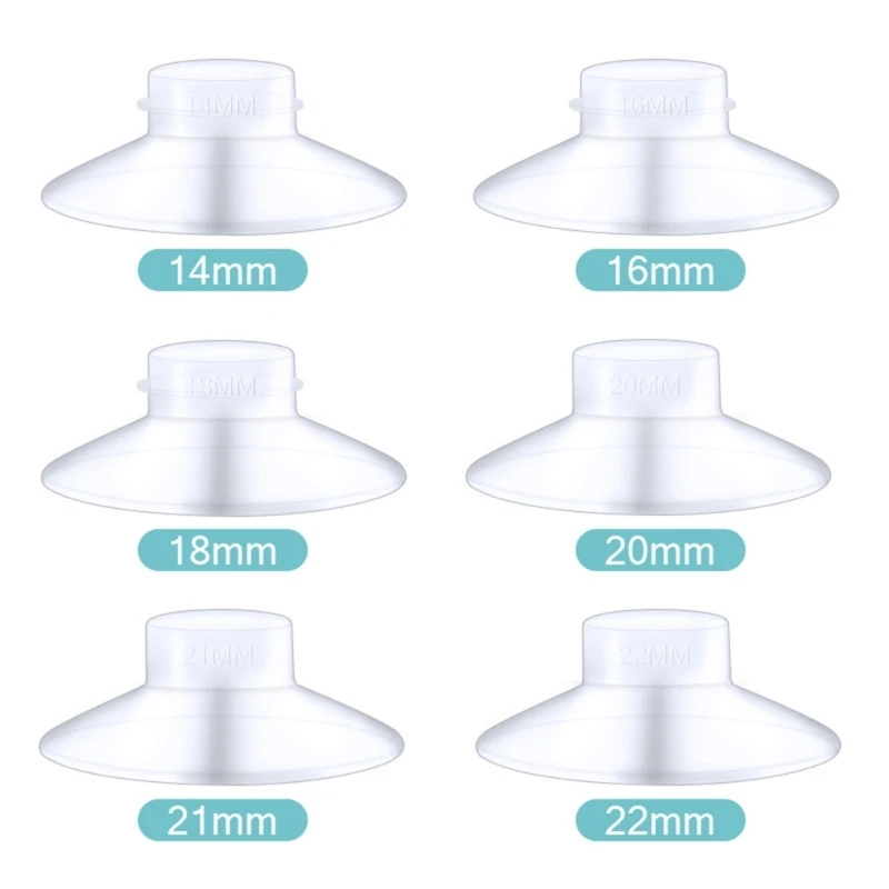 Adaptador brida extractor leche silicona, accesorio convertidor extractores leche 14-22mm