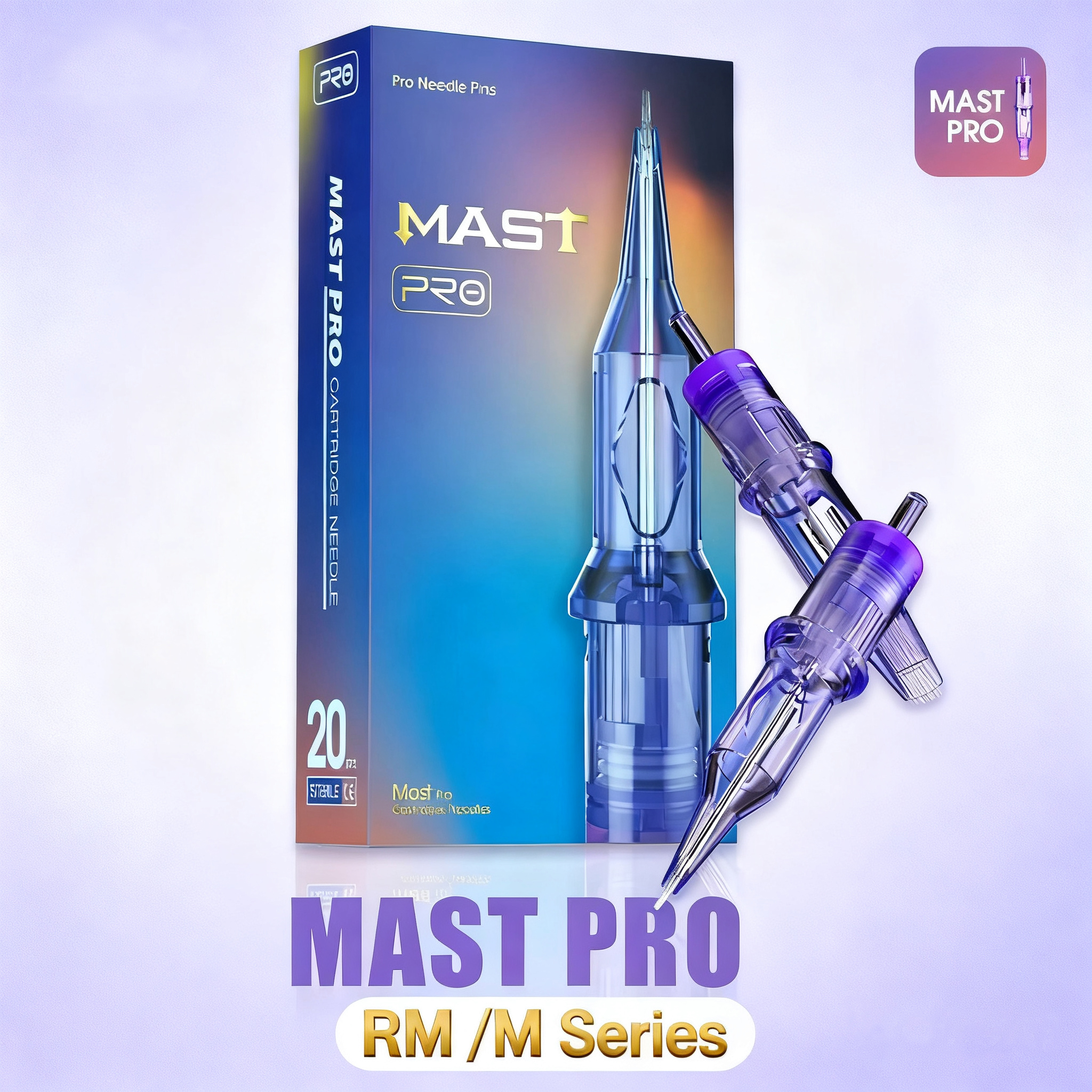 20 шт. 10 0,30 мм 12 0,35 мм Mast Pro круглые Magnum RM M иглы для татуировки макияж перманентный картридж SMP аксессуары