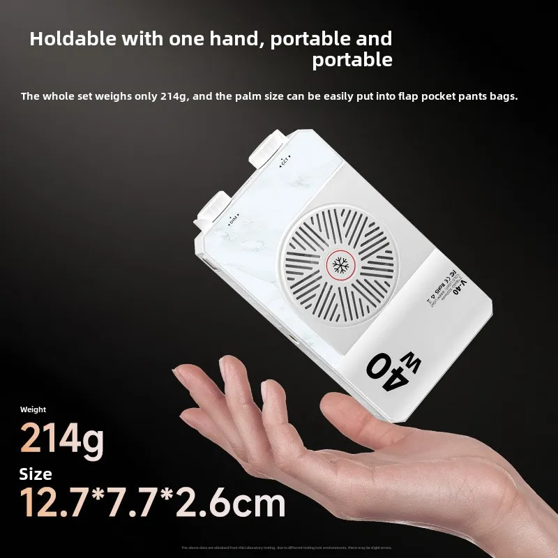 Portable LED video light 40W mini small portable fill light with built-in rechargeable battery, which can charge mobile phone PD