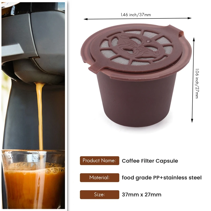 3 Lọ Có Thể Tái Sử Dụng Pha Cà Phê Viên Cho Cà Phê Viên Nespresso Cà Phê Có Thể Tái Sử Dụng Viên Đổ Trống Viên