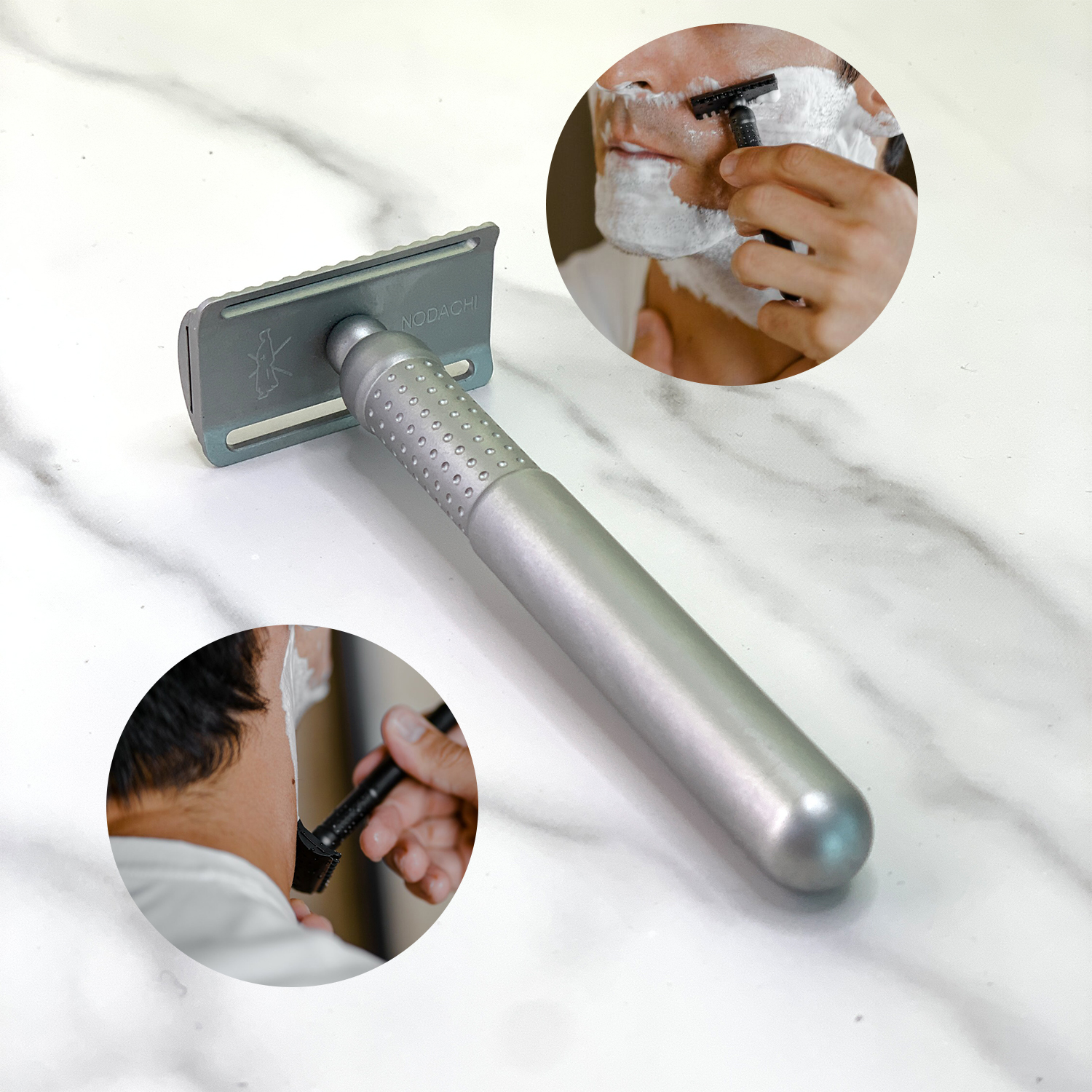 NODACHI RAZOR Traditional Manual Double Edged Safety Shaver Men's Gift Father's Gift CNC Processed Stainless Steel Shav