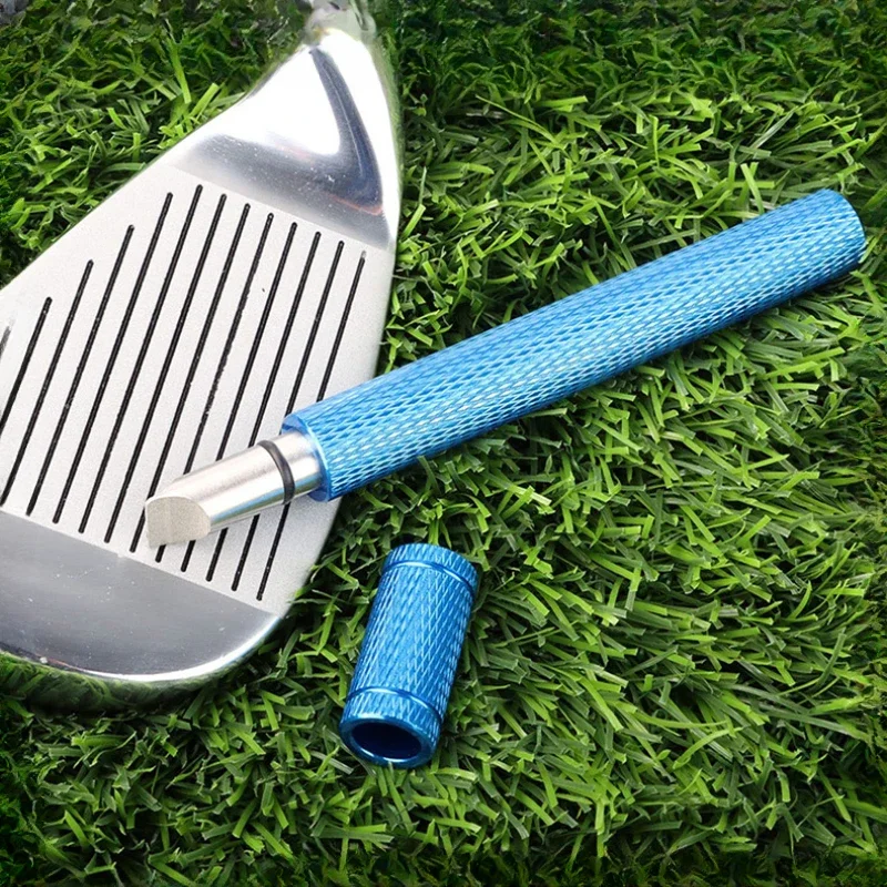 Golf Club Grooving Sharpening Tool 4 colors Golf Groove Sharpener Wedge Club U V Type Square Regroover Blade Cleaning Tool Acces
