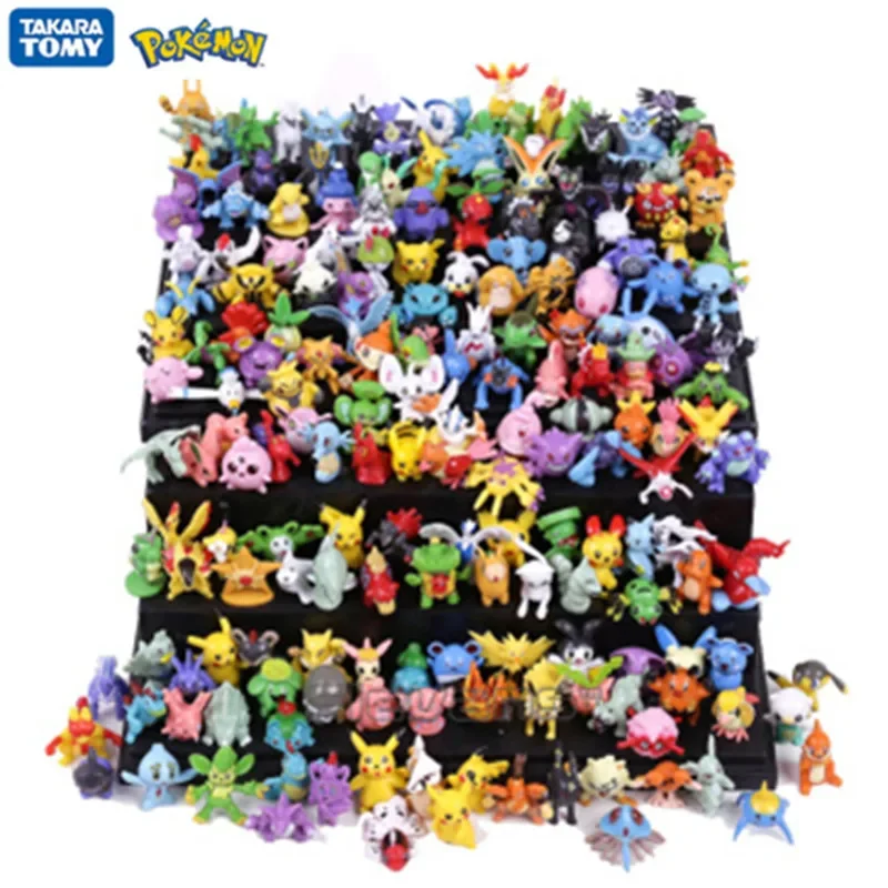 24-144 สไตล์ Pokemon อะนิเมะรูป Pikachu Action รุ่น 2-3 ซม.ประดับสะสมมินิตุ๊กตาตุ๊กตาของเล่นเด็กคริสต์มาสของขวัญ