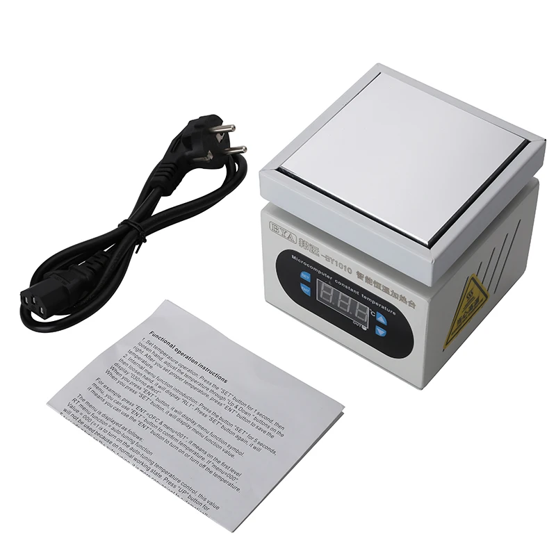 새로운 가열 스테이션 전자 핫 플레이트 테이블 예열 플랫폼 0~400 ℃   BGA PCB SMD 전화 LCD 터치 스크린 수리용