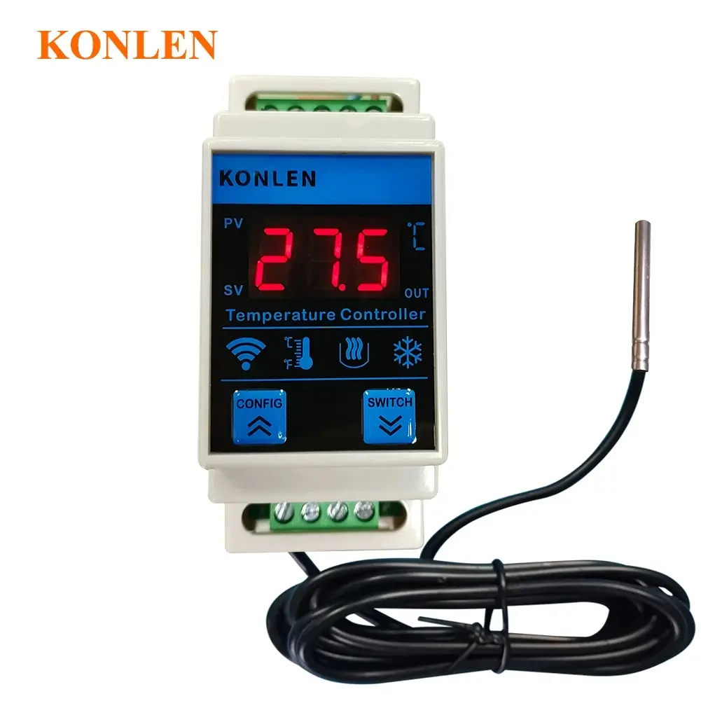 Tuya wifi sensor de temperatura termômetro controlador freezer geladeira aquecimento termostato vida inteligente aquário incubadora temp logger