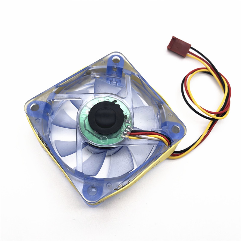 AKASA 60MM roulement à billes ventilateur de refroidissement LED 6CM 60*60*20MM ventilateur de refroidissement DC12V 2.5W coque d'ordinateur ventilateur LED avec 3pin