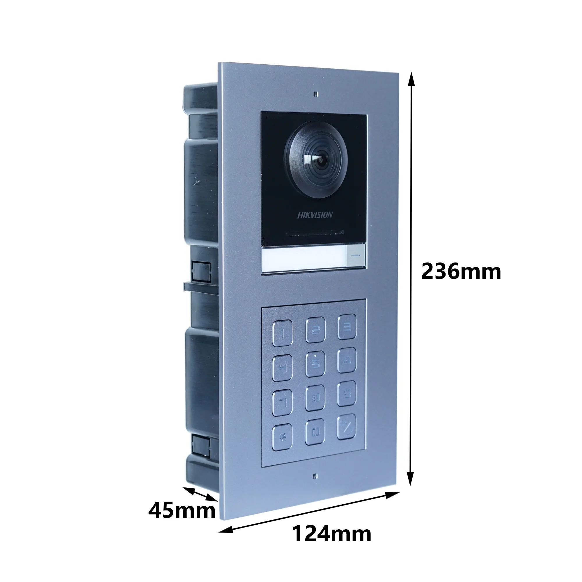 HIKVISION-Kit de Video Intercom com PoE Switch, Multi-Idioma, 802.3af, DS-KD8003-IME1(B), DS-KH6350-WTE1, PoE Switch