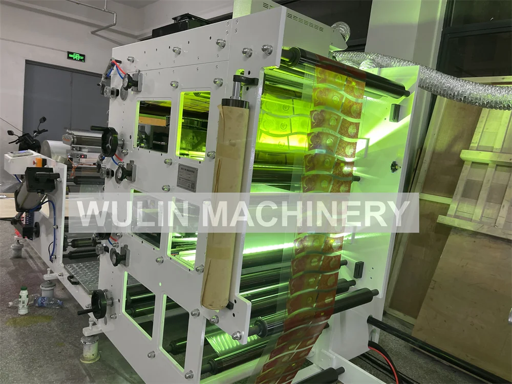 Mesin cetak Flexo label perekat Web sempit