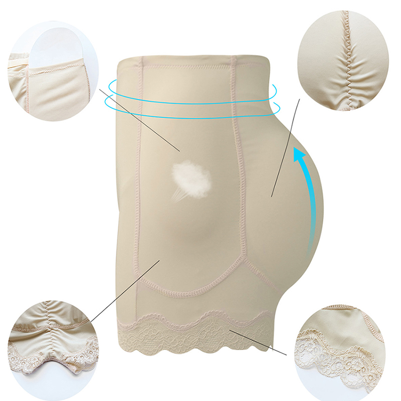 Ropa interior moldeadora de cuerpo con almohadillas para los caderas, relleno Sexy, potenciador de trasero grande, bragas de Control, ropa moldeadora suave para el vientre, glúteos falsos de talla grande