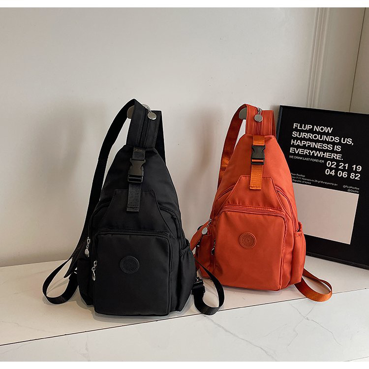 ファッショナブルな多機能 2024 新ダブルショルダーバッグ旅行チェストバッグユニセックスシングルショルダーバックパック学生通勤