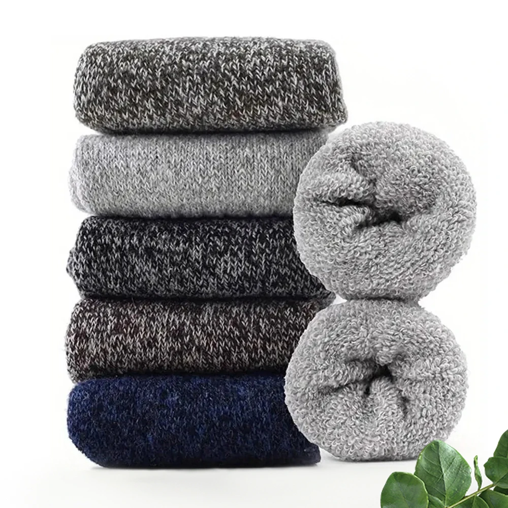 5 Paar einfarbige Muster Damen MEN Unisex Paare Sportsocken Mittelkalbsocken Winterurlaubsgeschenke