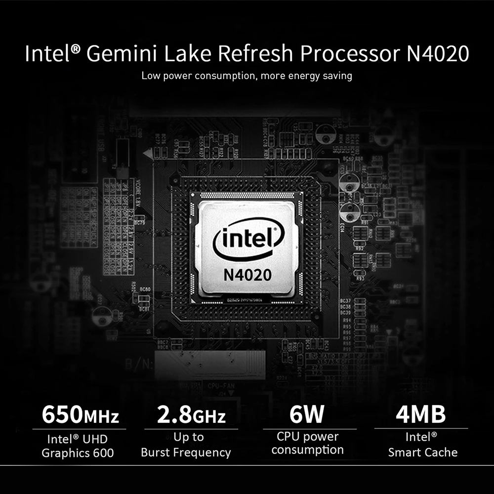 Beelink T5 Intel Celeron N4020 Mini PC 4 ГБ DDR4 64 ГБ eMMC Поддержка Dual HDMI Dual WiFi BT4.0 PK T4 Pro N3350 AK3V T8 Pro SOYO M2