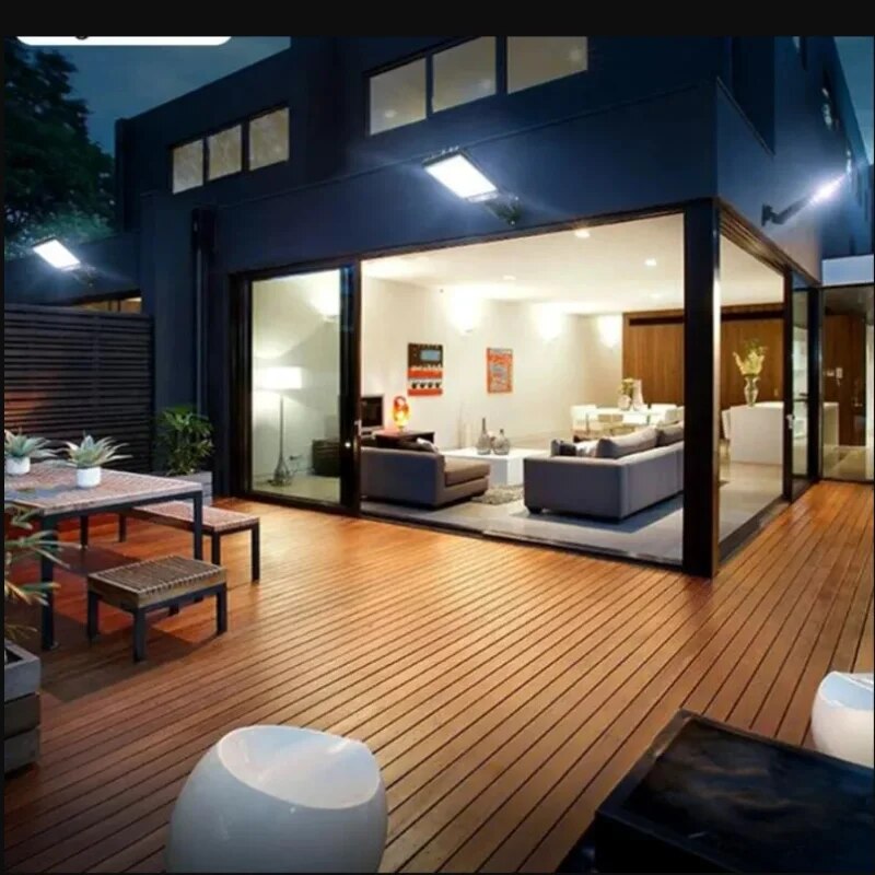 72/108COB Luzes solares ao ar livre com 3 modos à prova d'água Sensor de movimento Iluminação de segurança LED Lâmpada de rua de parede para jardim pátio caminho