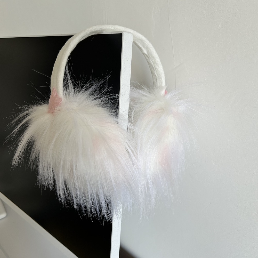 Orejeras de felpa portátiles a la moda, protección suave contra el frío, orejeras plegables, envolturas para los oídos esponjosas, accesorios JK