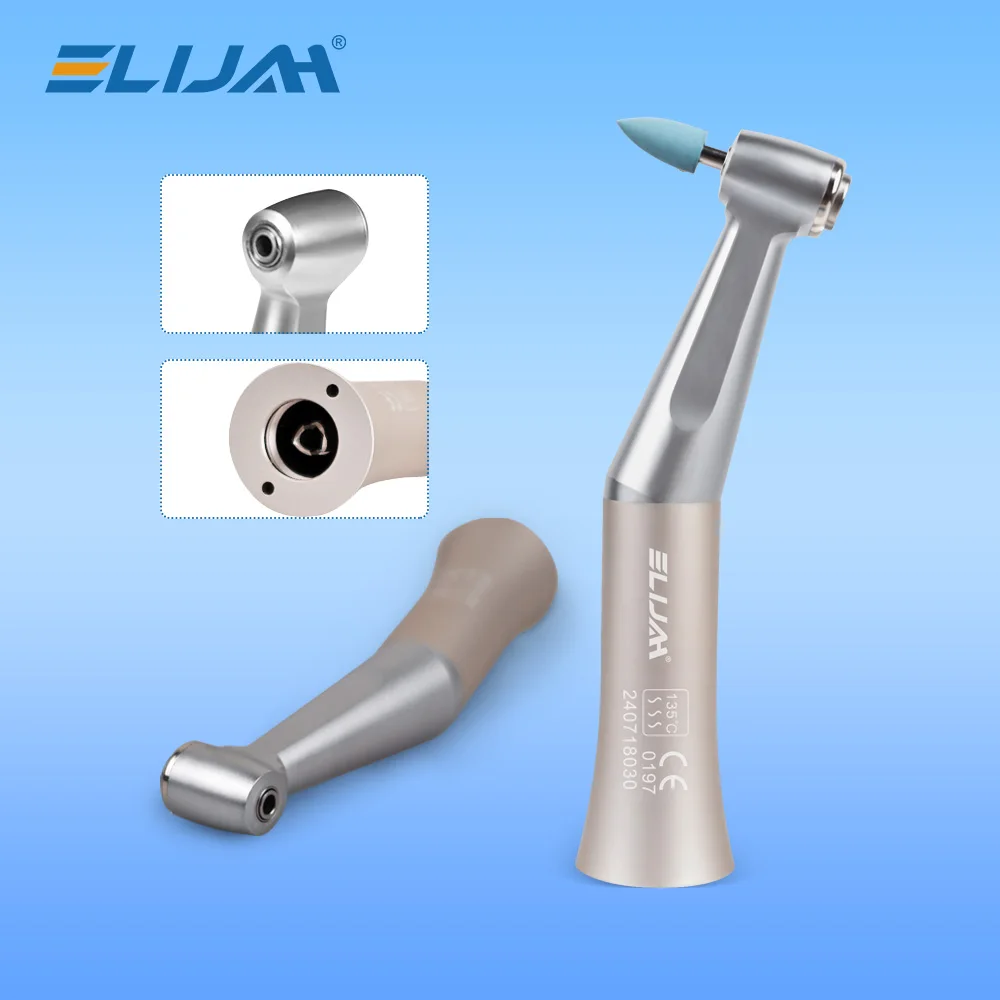 Elijah dental handpiece de baixa velocidade e-tipo fx205 contra ângulo botão 1:1 unidade spray de água externo handpiece ferramentas odontológicas