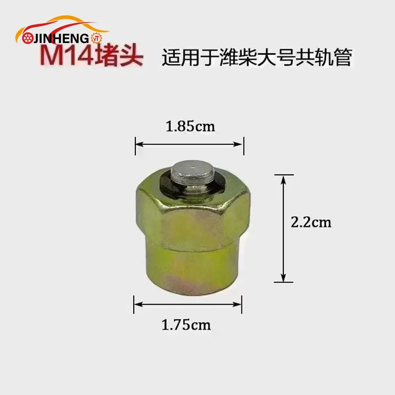 Common Rail Tube Plug Common Rail Injector Cap Common Rail Injector Tube Block-Off Tool Sealing Plug M12 M14 M16 M18 M20