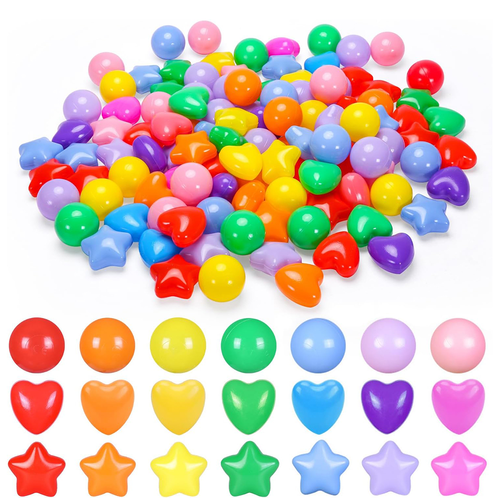Ball Pit Balls Pack of 50 Phthalate Free BPA Free Crush Proof Plastic Ball Play Balls for Ball Pit Pool Playpen Birthday Parties