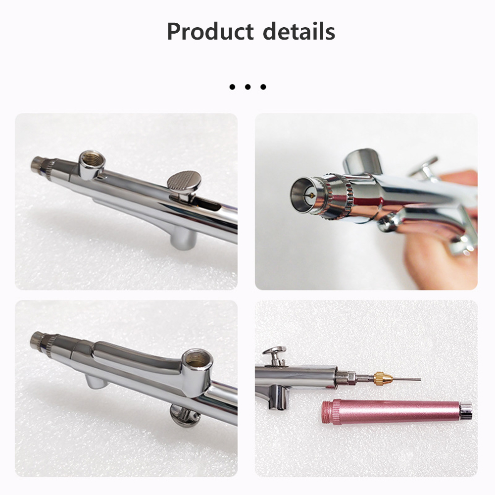 페인팅 모델링을 위한 에어 브러시 미니 스프레이건, 공예 페인트 스프레이건, 0.3mm 노즐, 휴대용 에어 브러시 스프레이건, 청소 키트 포함