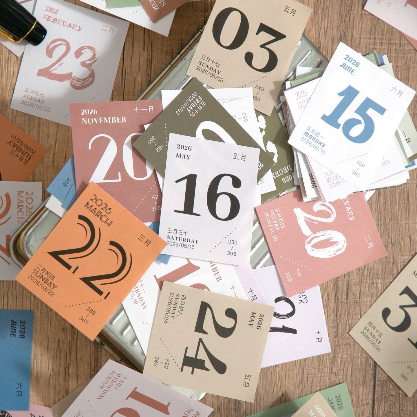 Journal GO Mini 365-Tage-Kalender 2026-Planer, jährlicher Agenda-Organizer mit Notizen für den täglichen Zeitplan zu Hause, im Büro, in der Schule