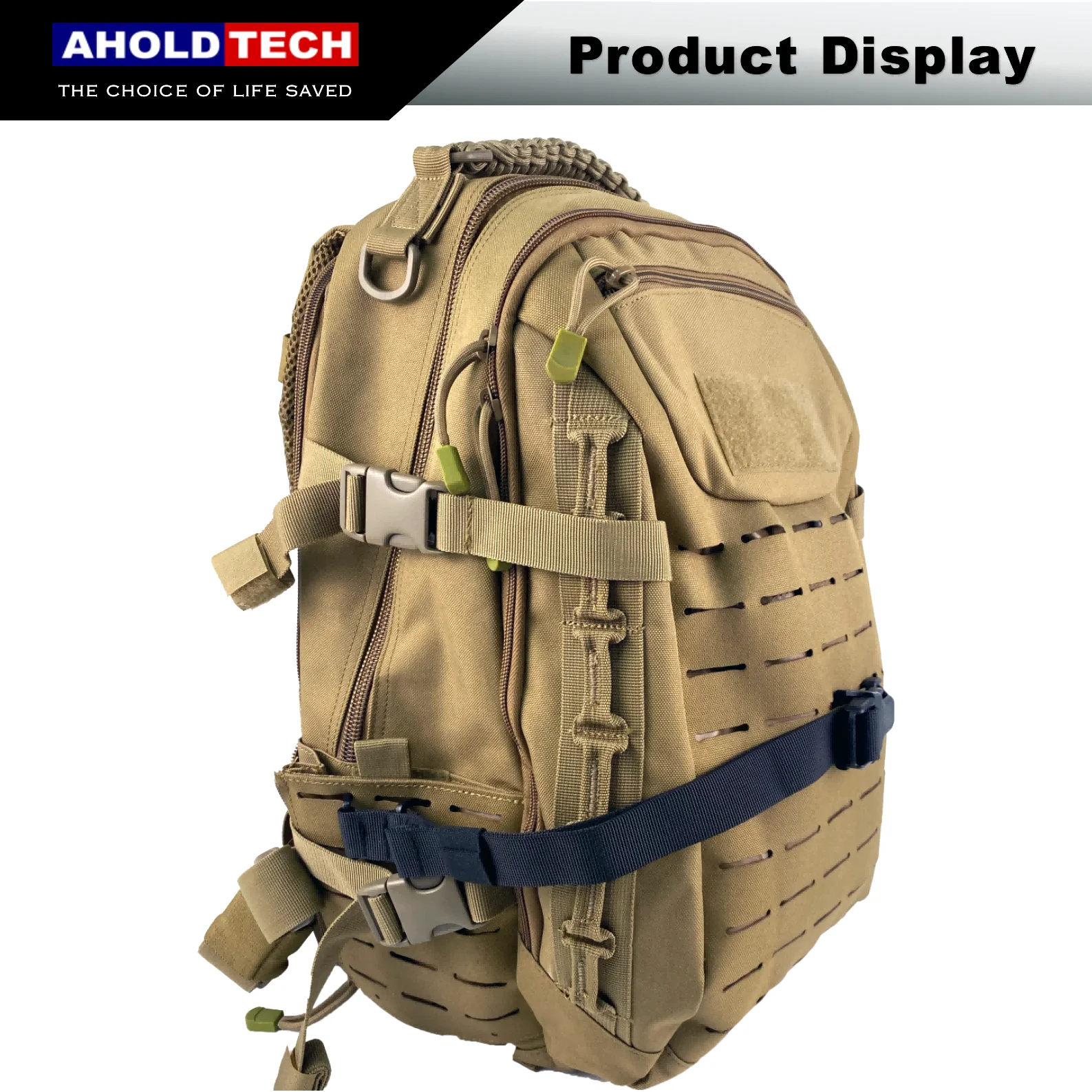 Aholdtech Tactical Adjustable Quick Release Fastening Molle Webbing Fixed Backpack Strap Accessories Expansion Extension Strap