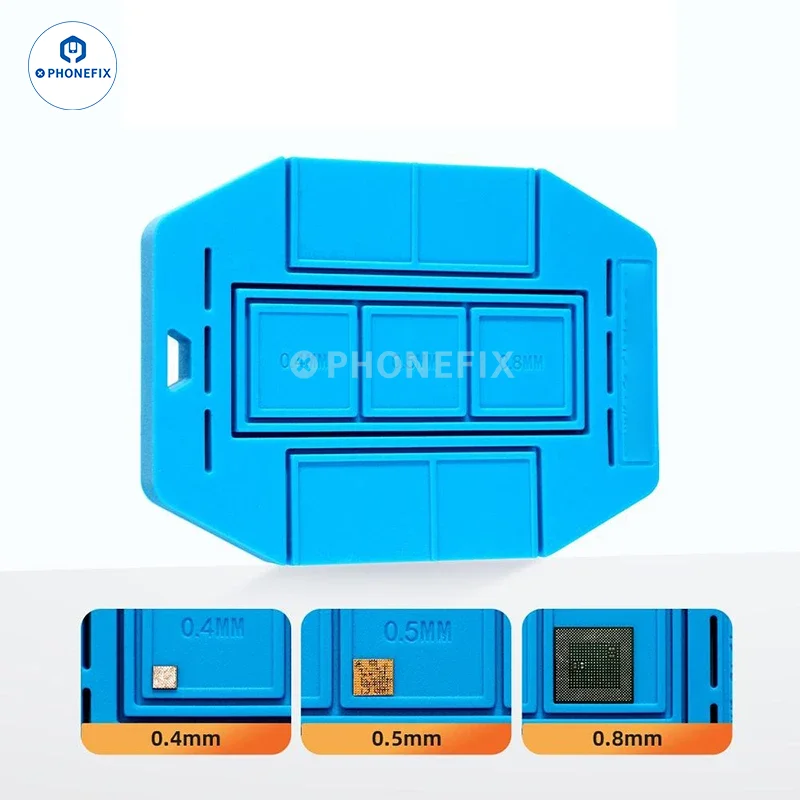 Phonefix BGA Silicone Magnetic Pad Universal BGA Stencil Tin Planting Insulation Base for CPU IC Chip Soldering BGA Reballing