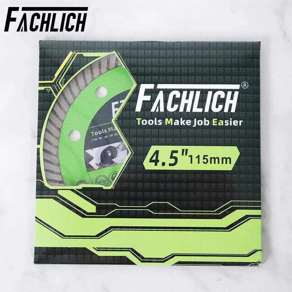 FACHLICH 1/2/5pcs 4/4.5/5inch Super-Thin Diamond Turbo Cutting Saw Blades Ceramic Tile Granite Marble Cutting Disc 105/115/125mm