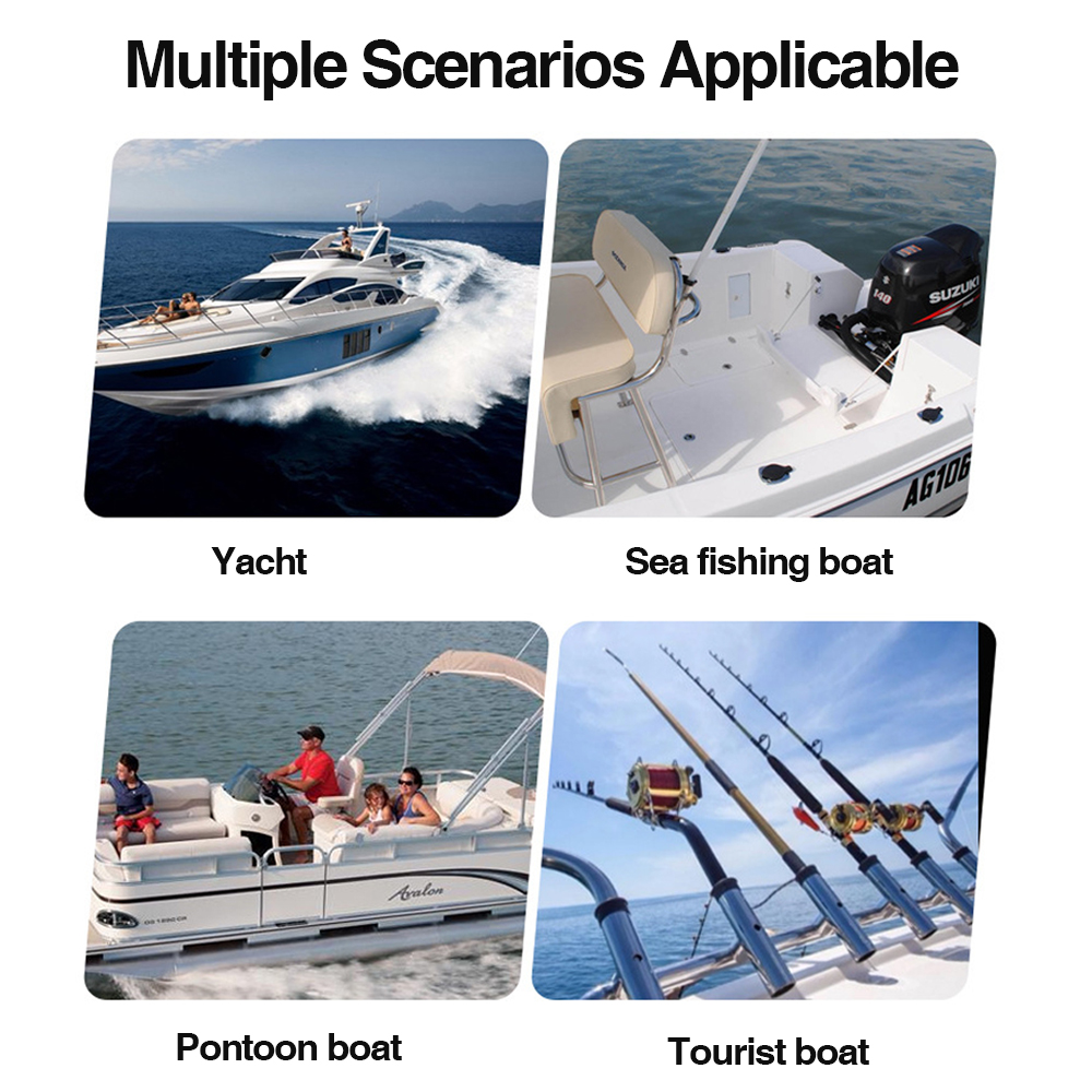 Support universel de canne à pêche en acier inoxydable 316, 360 degrés, support de pont, canne à Yacht, accessoires de bateau, Marine