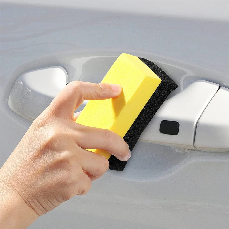 1/2 Chiếc Bánh Xe Hơi Mút Lau Rửa Lốp Xe Rửa Lau Hút Nước Bọt Biển Sáp Đánh Bóng Lốp Cọ Dụng Cụ rửa Xe Phụ Kiện