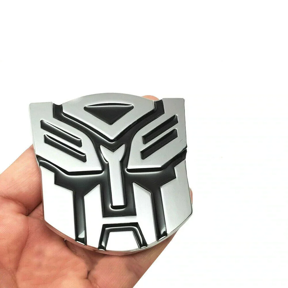 Auto 3D Auto Aufkleber Transformator Abzeichen Decepticon Emblem Schwanz Aufkleber Coole Autobots Auto Styling Motorrad Auto Zubehör
