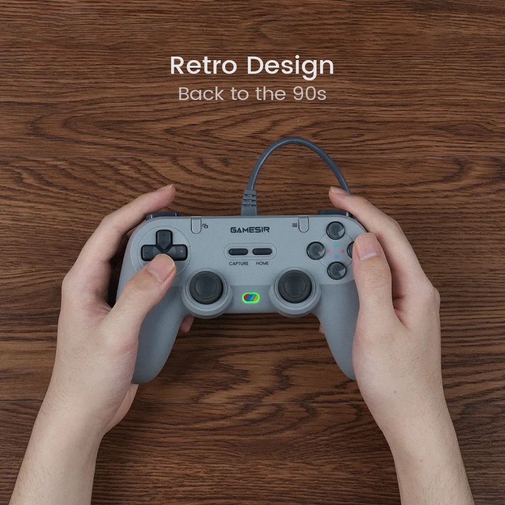 Контроллер Gamesir TEGENARIA T3 Lite Controles Mandos Para PC Nintendo Switch 1 и 2 Проводной геймпад Android с эффектом Холла Ретро-дизайн
