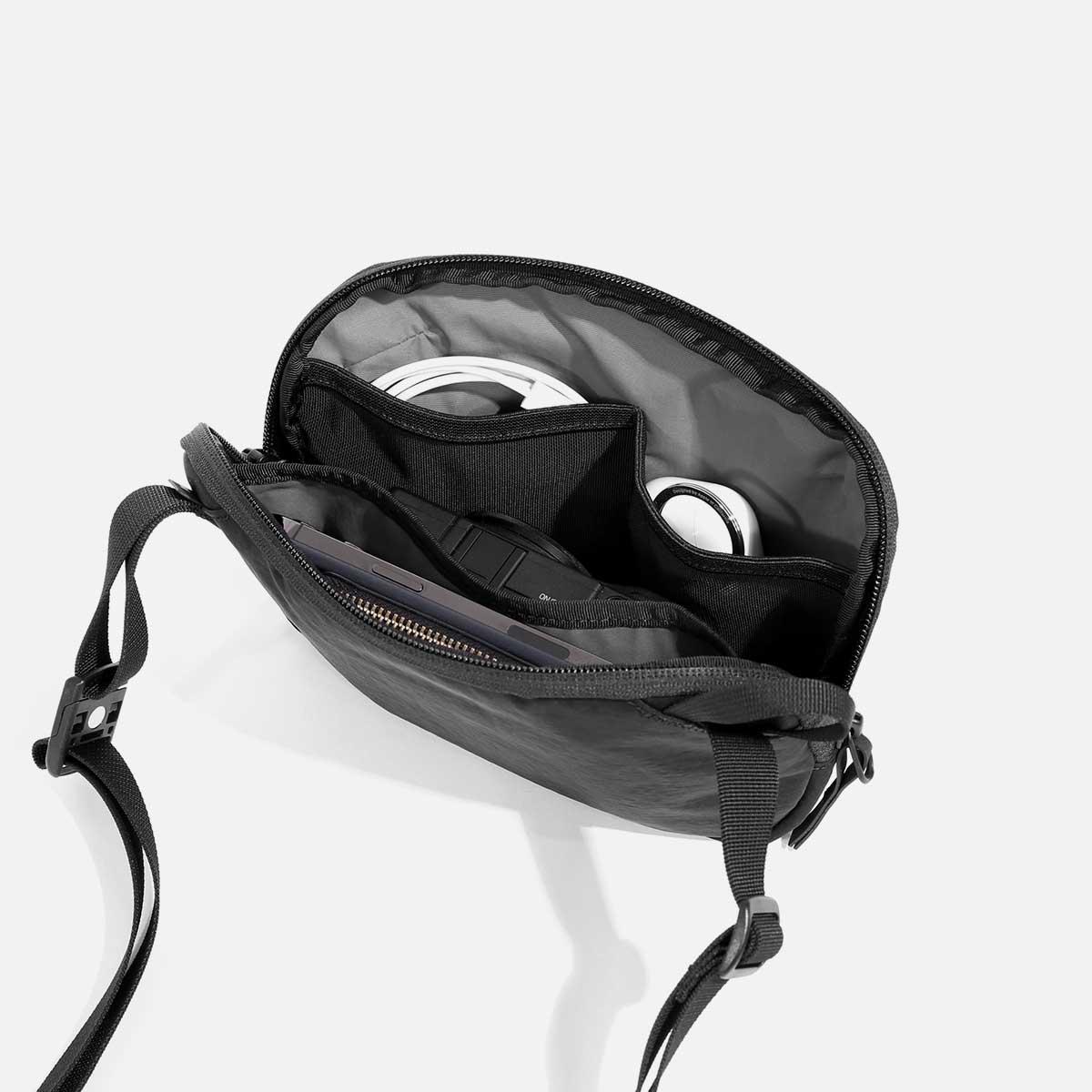 新しい Aer Go Sling2 クロスボディバッグデジタルストレージ携帯電話財布カードホルダーソフトナイロンカジュアルレジャーショルダーバッグ