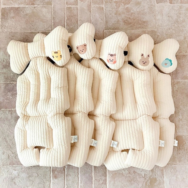 Cojín para cochecito bebé, cochecito, forro para asiento coche bebé, almohadilla soporte dibujos animados