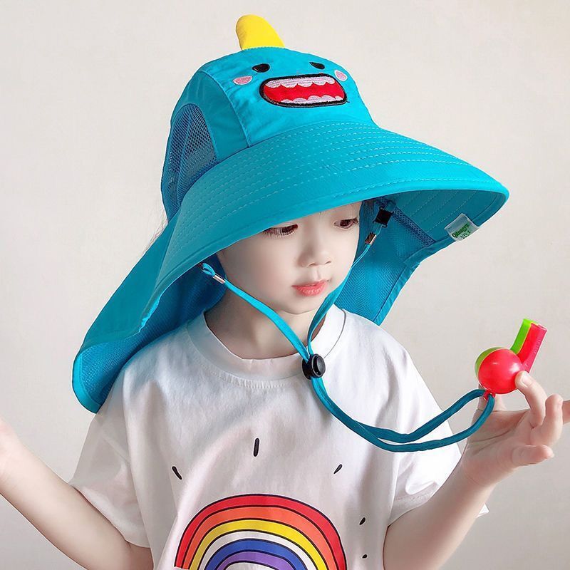 Topi anak-anak laki-laki perempuan, tepi Besar tahan UV musim panas, gaya baru topi matahari, topi nelayan tipis dan berongga