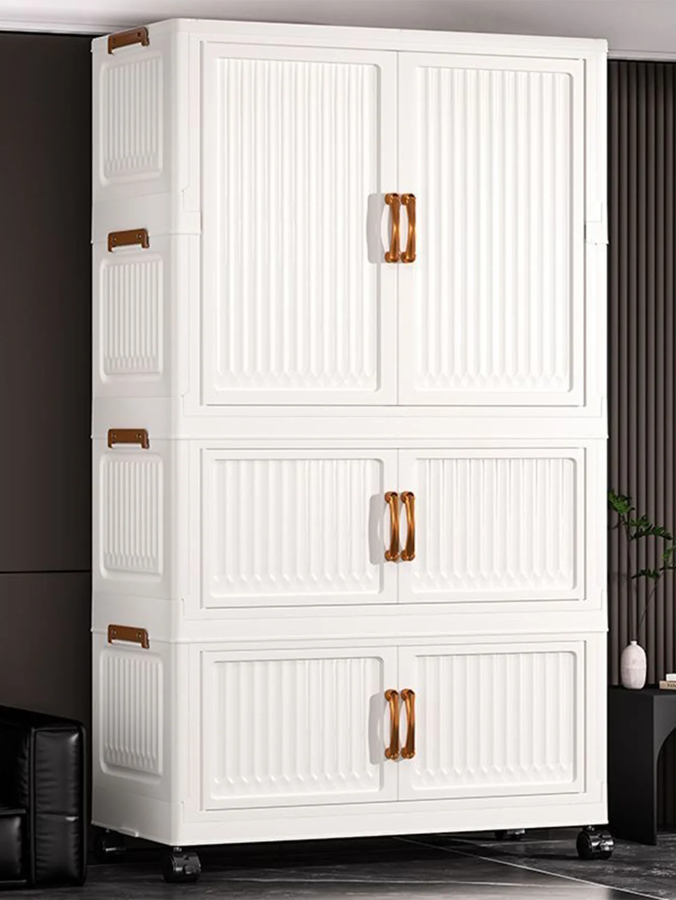 Instalação gratuita guarda-roupa do bebê dobrável armário de armazenamento multi camada guarda-roupa pequeno das crianças casa caixa de armazenamento de roupas stora
