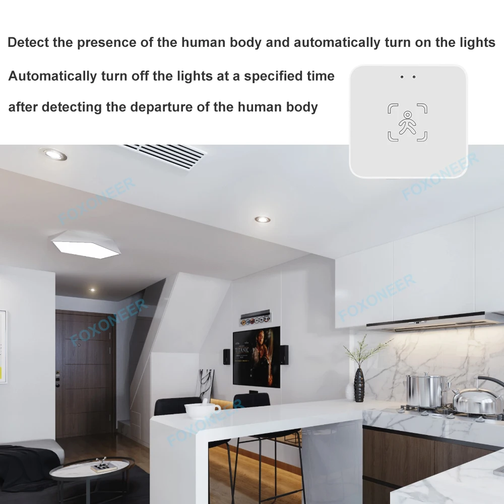 Detector de presencia humana Tuya WiFi/Zigbee, detección de luminancia/distancia, Sensor PIR inteligente de cuerpo humano 24G compatible con asistente doméstico