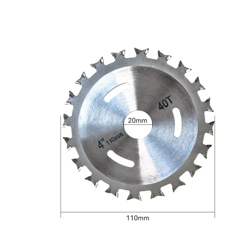 1 pièces 110mm x 20mm 40T lame de scie circulaire TCT à pointe Double face disque de coupe polyvalent pour le travail du bois lame de scie à bois de 4 pouces