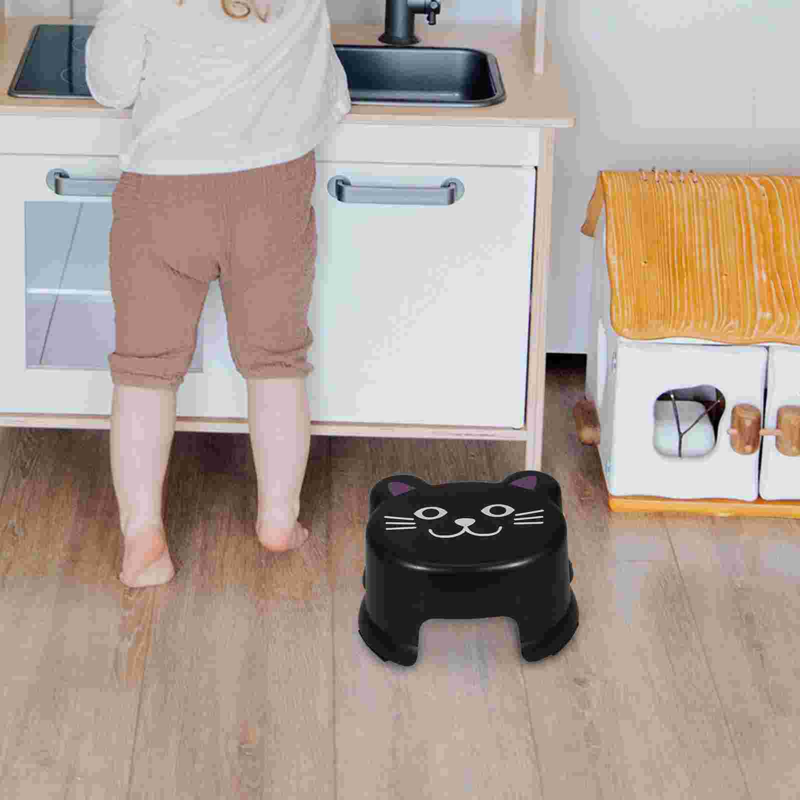 Yellow Anti Slip Plastic Stool Kids Bathroom Step Chair Childrens Stools Footrest Small Plastic Step Stool Kids Bath Room Stools