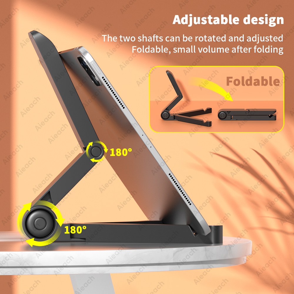 Desktops Stand For Tablet 4.7 to 12.9 inch , Adjustable Folding Bracket Tablet Holder For iPad Xiaomi Samsung Mobile Phone Suppo