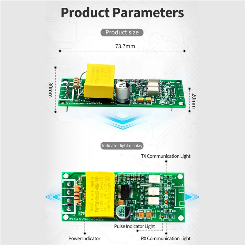 N82R 100A PZEM 004T versión 3,0 vatímetro + cierre CT Kwh medidor voltios amperios módulo de prueba de corriente para Arduino TTL COM2/COM3/COM4