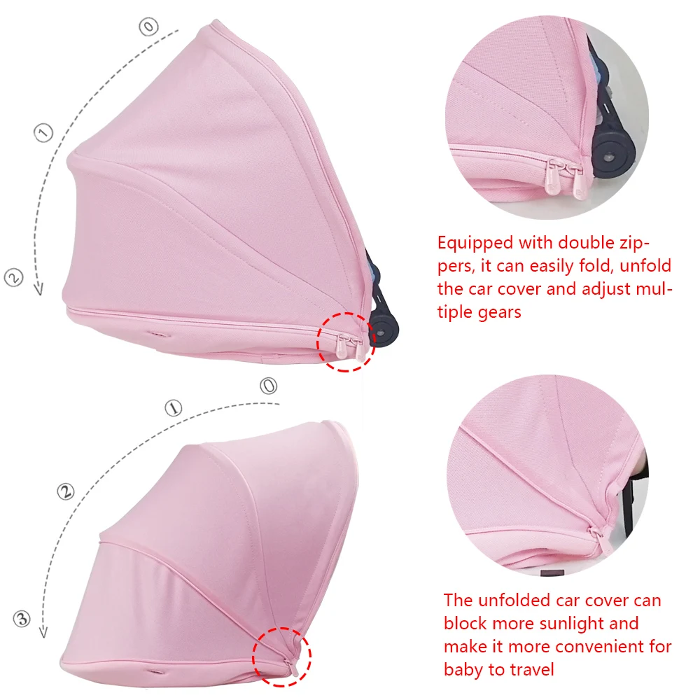 Toldo para cochecito de bebé, cubierta a prueba de rayos UV para Bugaboo Bee6, Bee5, Bee3